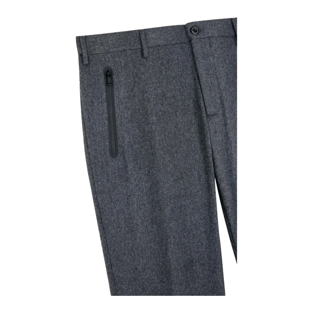 PAUL & SHARK Grijze Chino Broek van Technische Wol Gray Heren