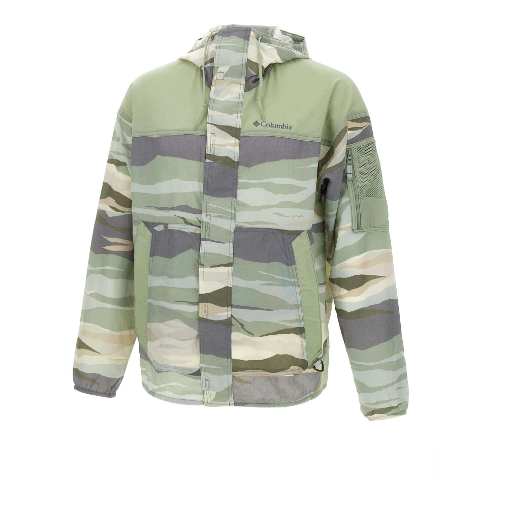 Columbia Groene camouflagejas met capuchon Green Heren