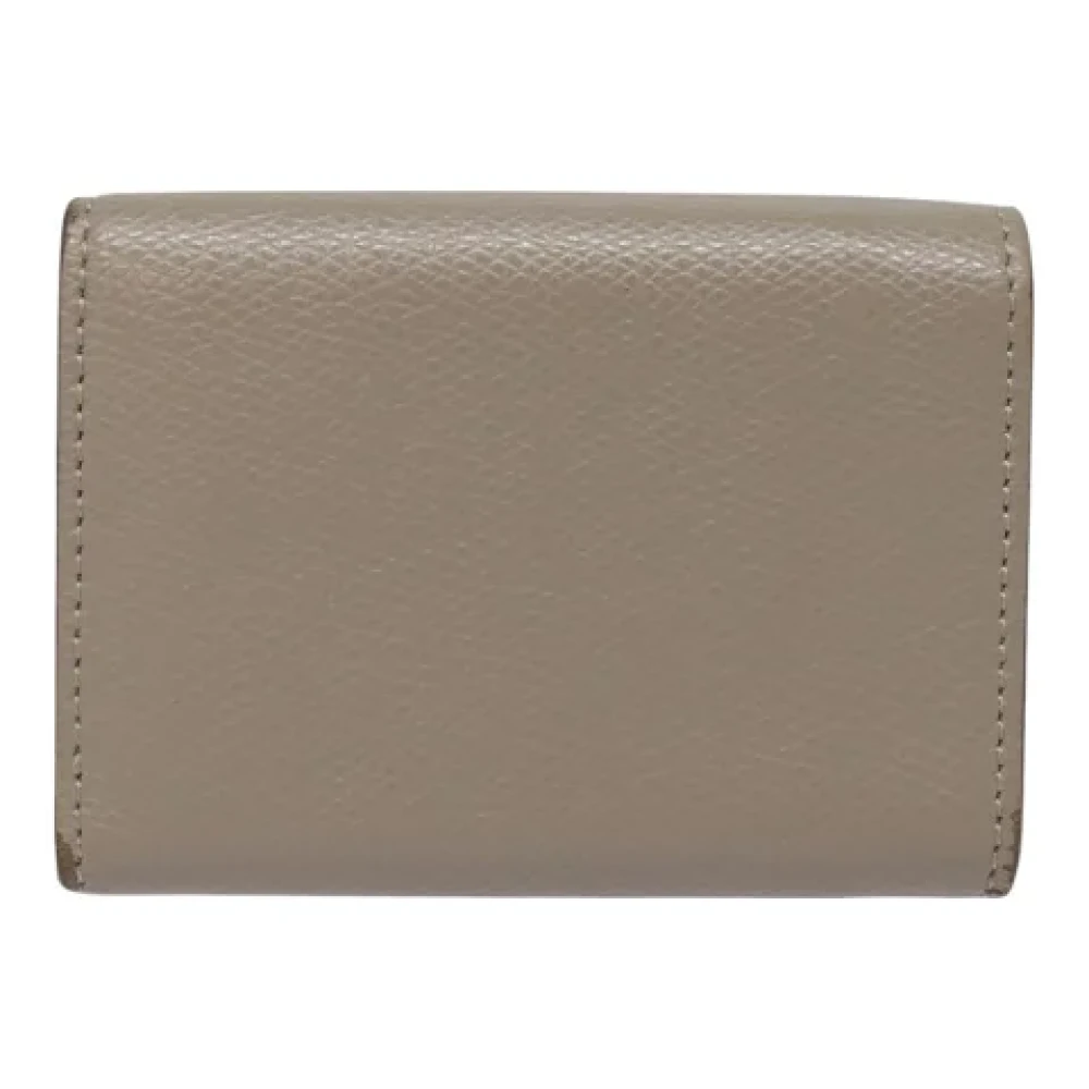 Fendi Vintage Pre-owned Leather wallets Beige Dames