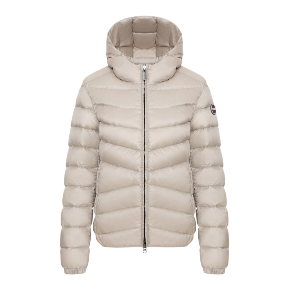 Colmar Women's Beige Quilted Hooded Winter Coat