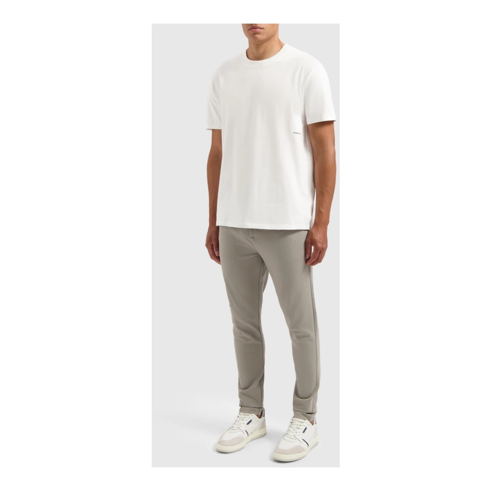 Pure Path Slimme Taupe Broek voor Stijlvolle Look Gray Heren