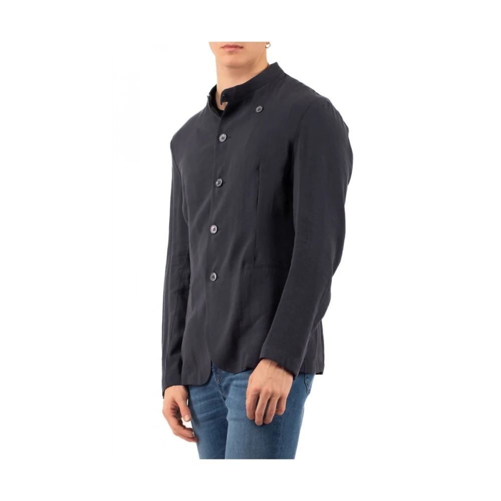 Emporio Armani Stijlvolle Jas Blue Heren