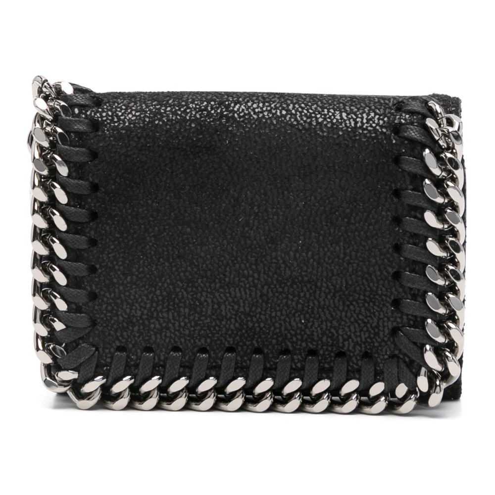 Stella Mccartney Shaggy Deer Drievoudige Portemonnee Black Dames