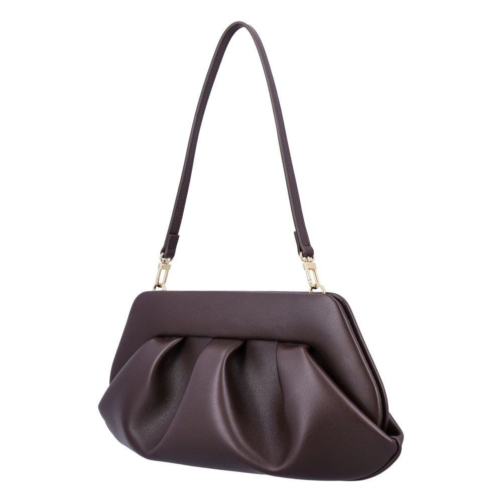 THEMOIRè Vegan Leren Clutch Handtas Brown Dames