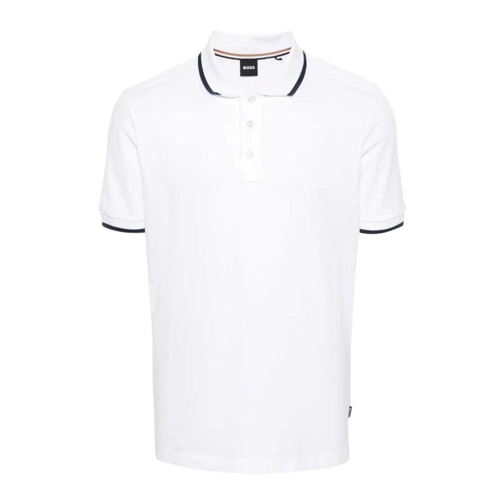 Hugo Boss Parlay 190 Herr Polo Skjorta White, Herr