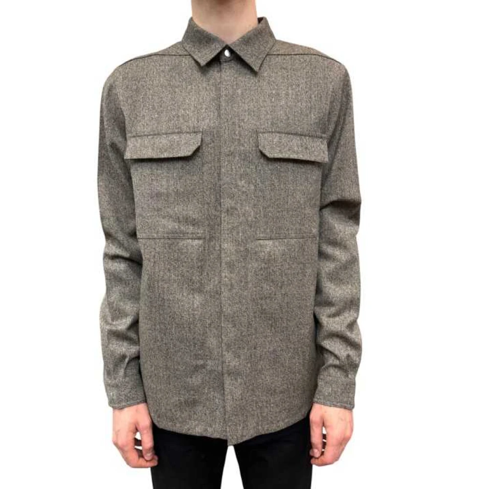 Rick Owens Uomo Grigio Giacche, Xl, New,