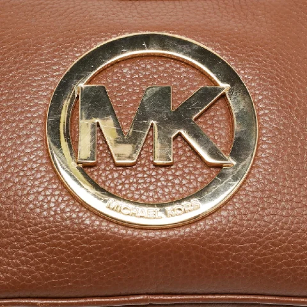 Michael Kors Pre-owned Leather crossbody-bags Brown Dames