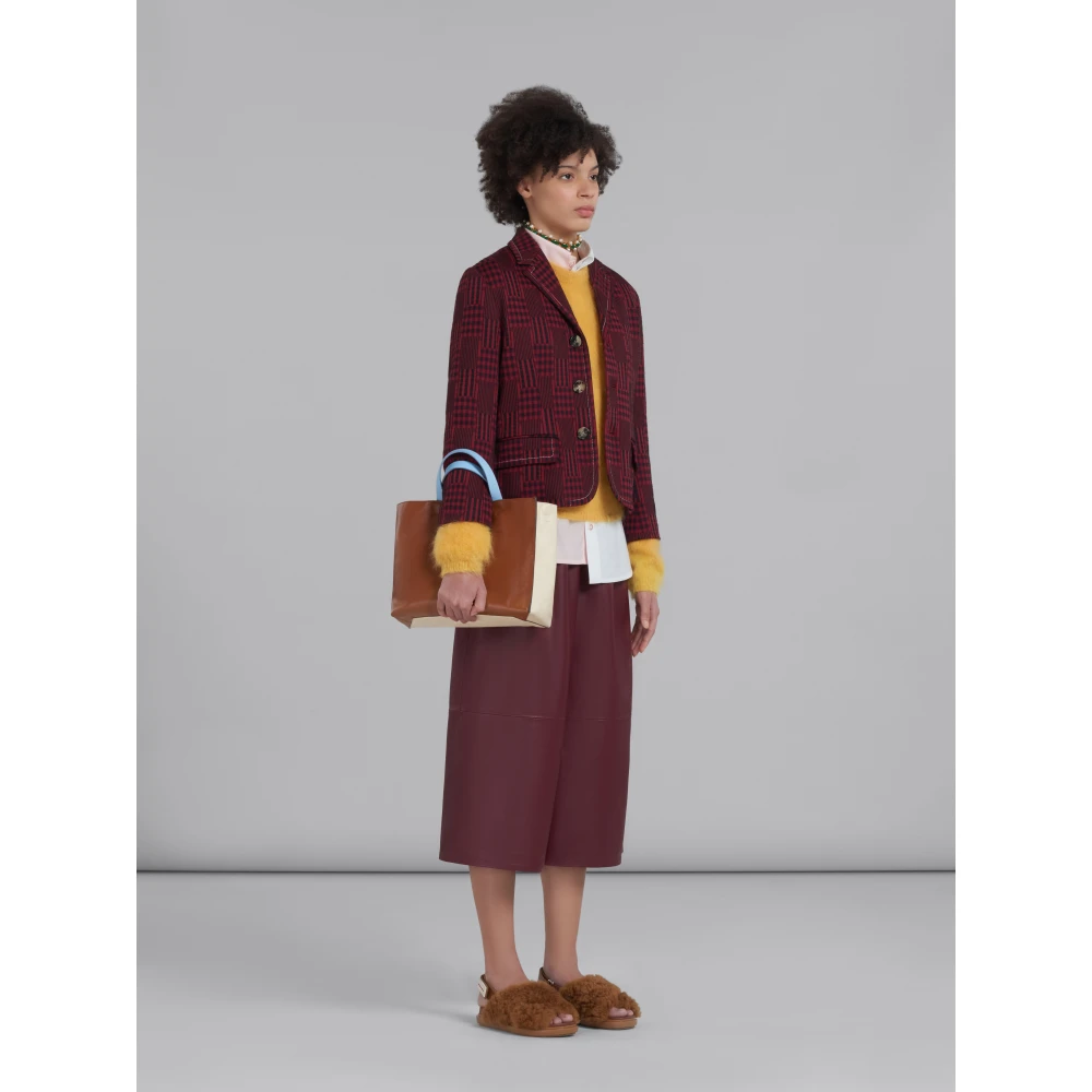 Marni Patchwork Overhemd van Biologisch Katoen Multicolor Dames