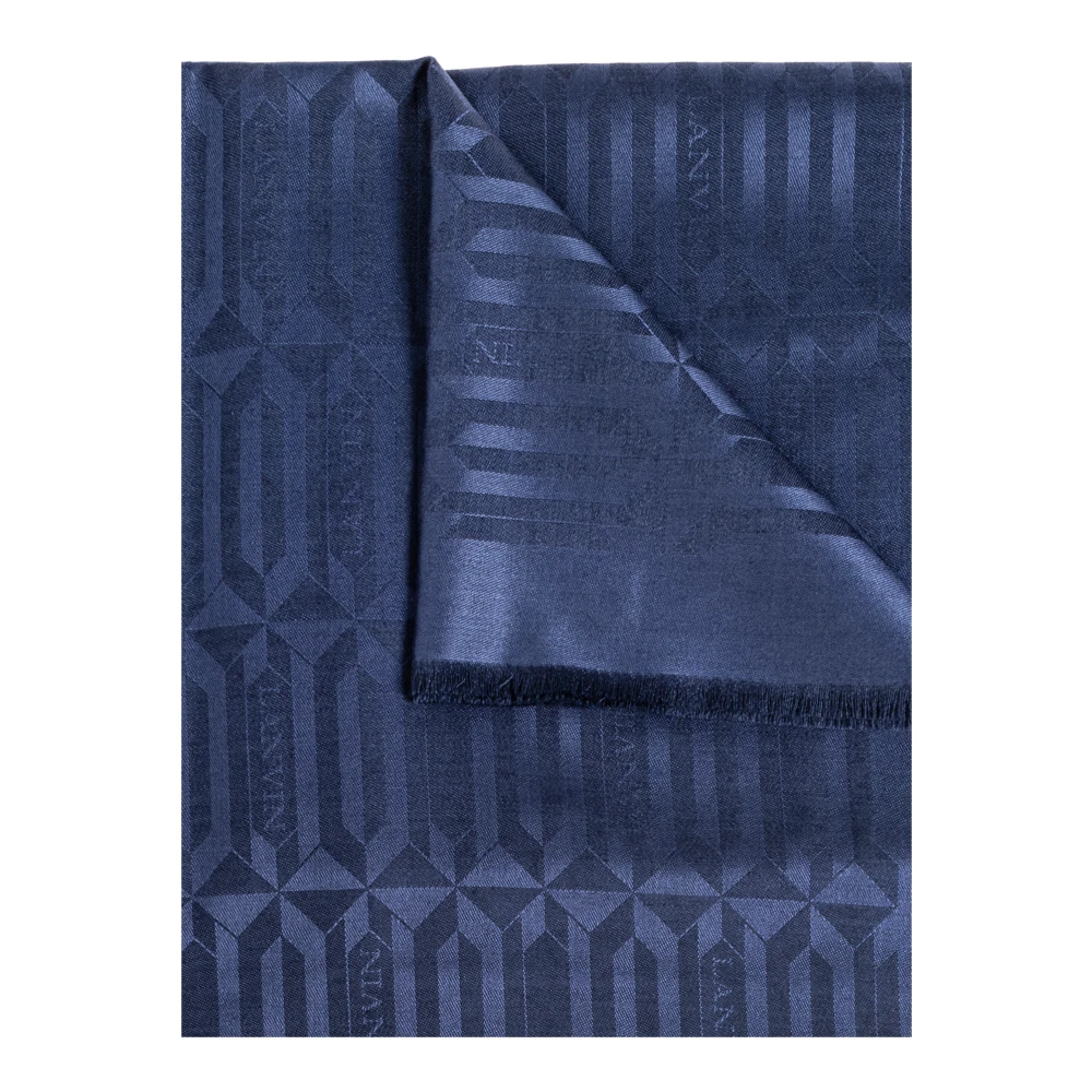 Lanvin Sjaal met monogram Blue Dames