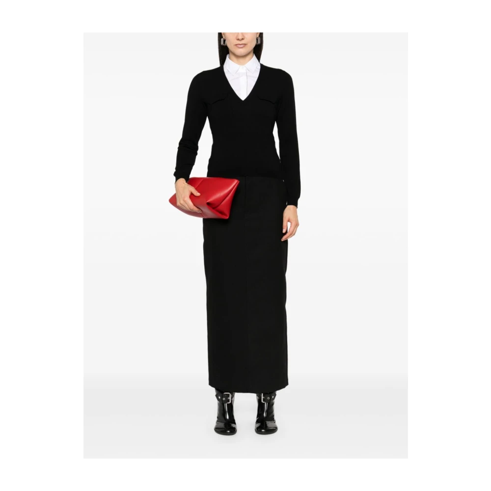 Semicouture Zwarte Angel Minijurk Black Dames