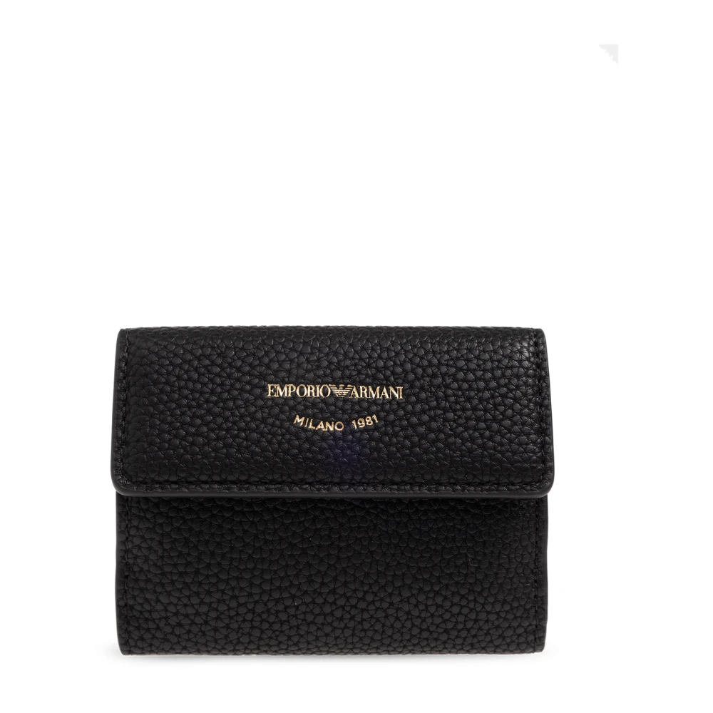 Emporio Armani Women's Black Wallets & Cardholders, One Size, Wallet With Logo