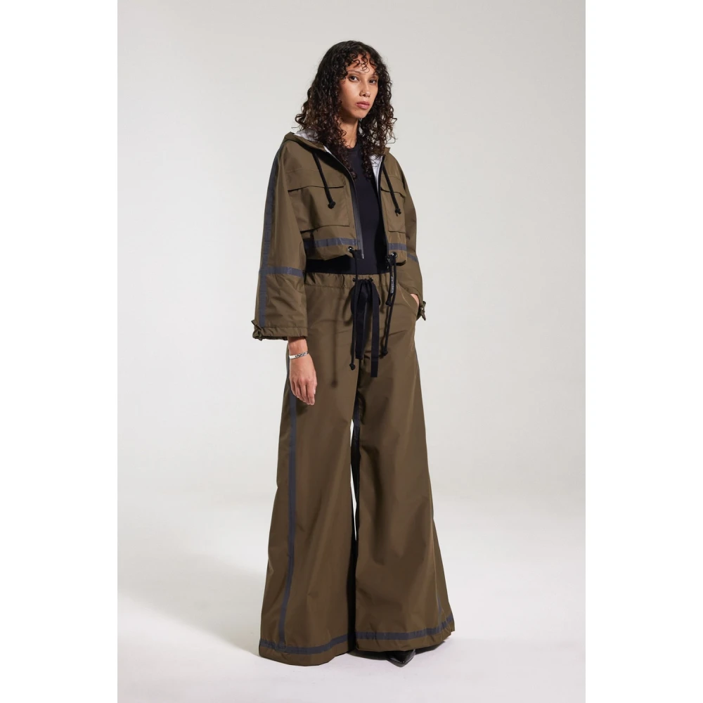 Stutterheim Stijlvolle Korte Regenjas met Reflecterende Naden Green Dames