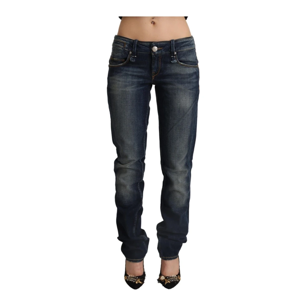 Acht Women's Blue Slim Fit Jeans, W26, Low Waist Skinny Denim