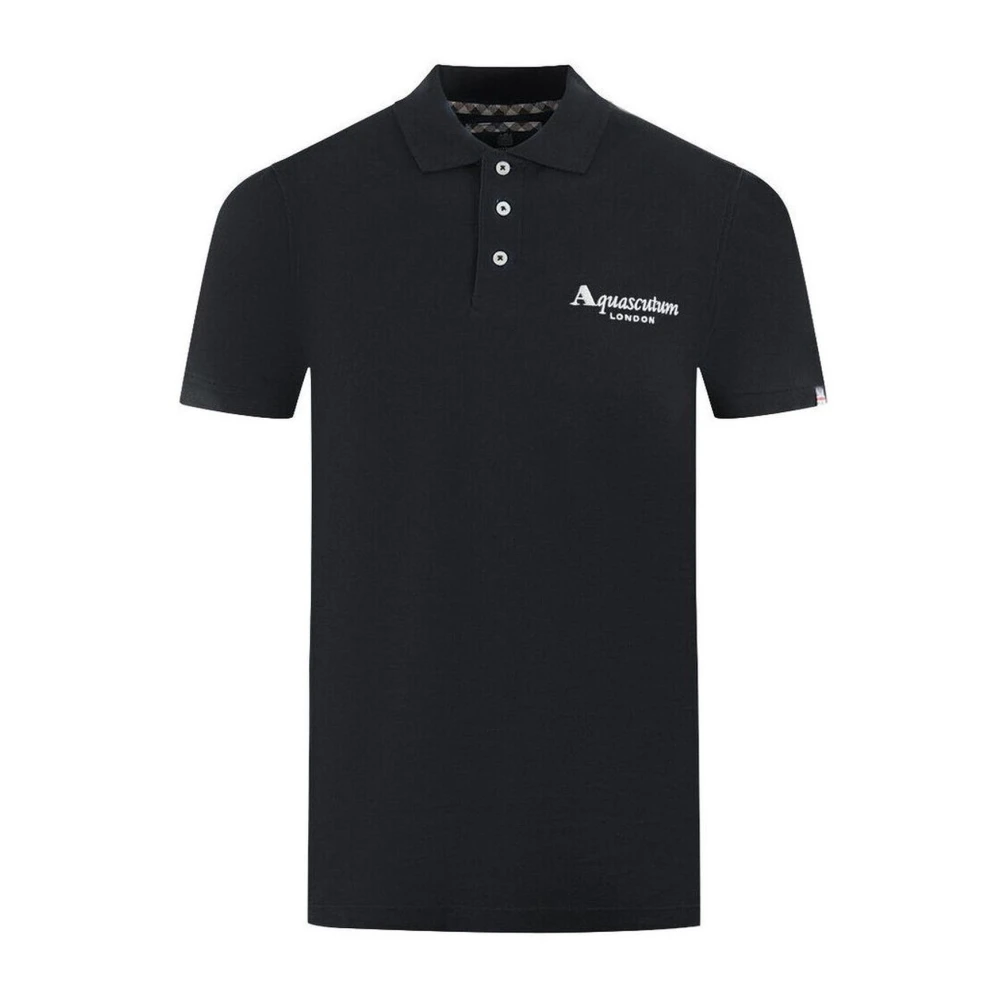 Aquascutum Polo Shirts Black Heren