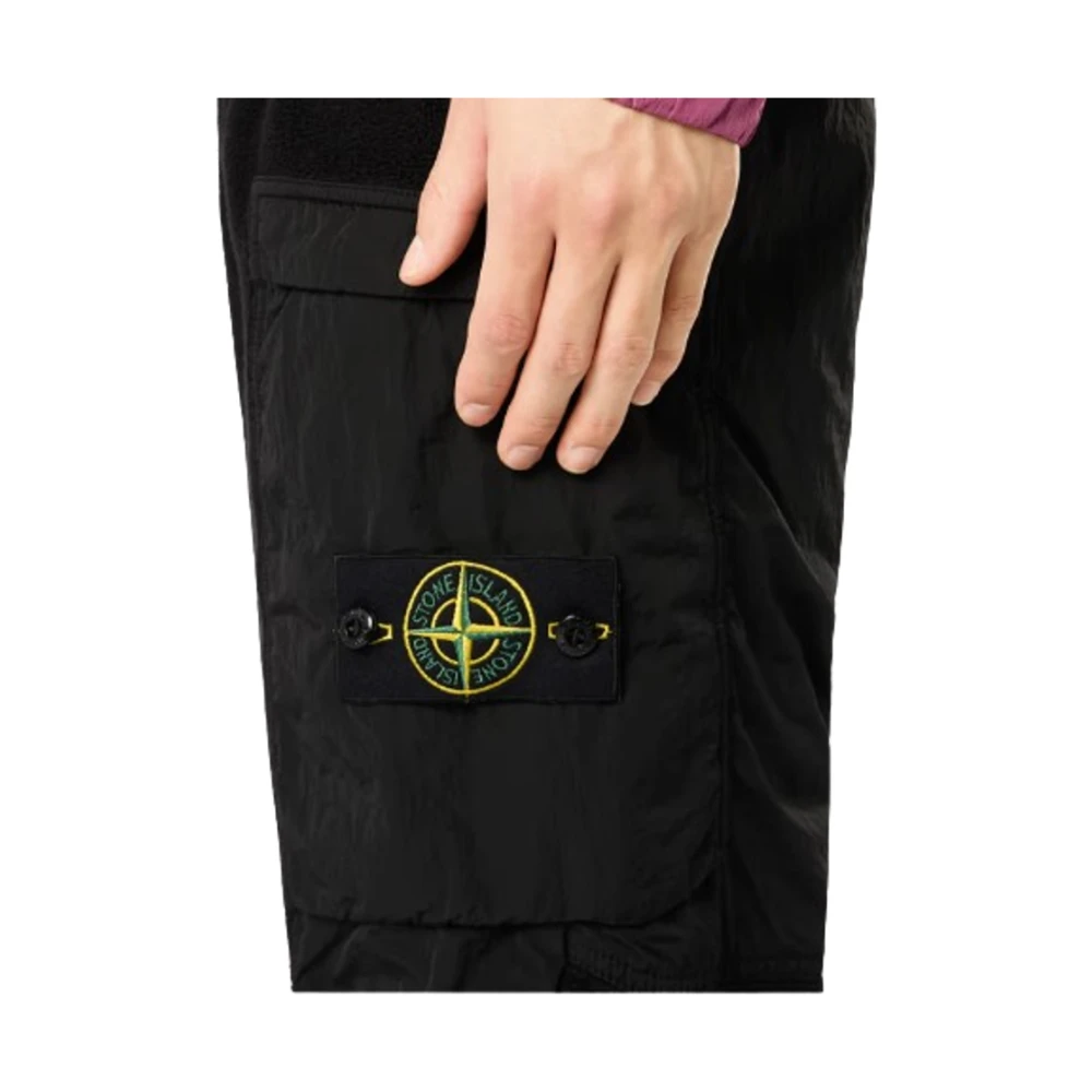 Stone Island Bermuda Shorts voor Mannen Black Heren