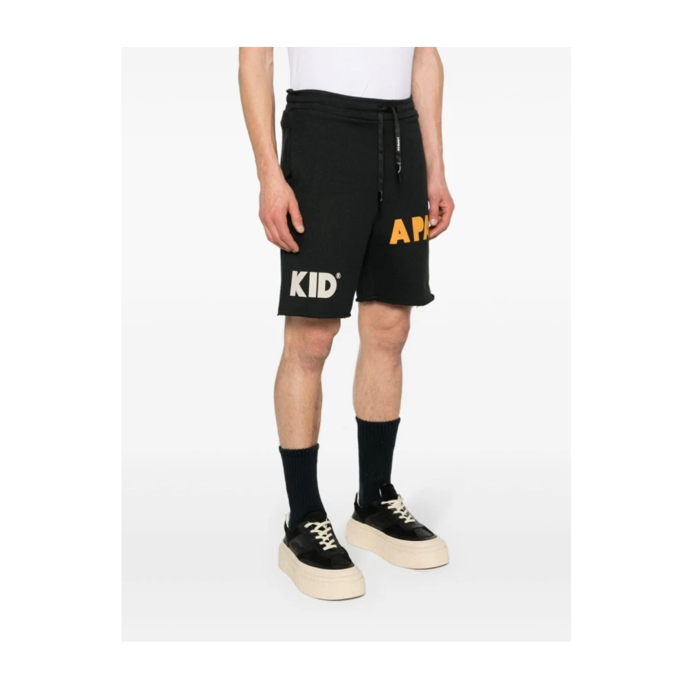 A Paper Kid Casual Shorts Black Heren
