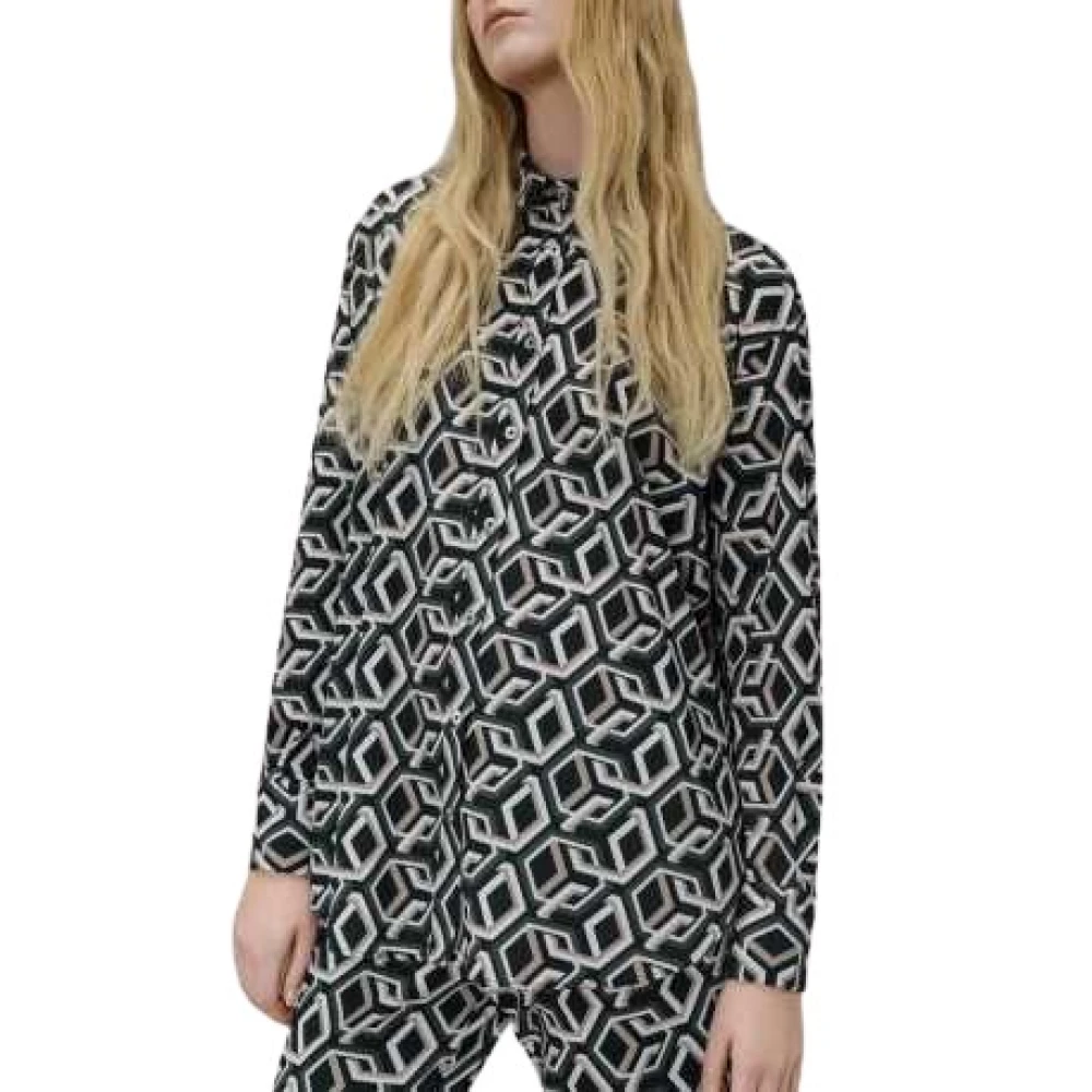 RRD Geometrisch Print Shirt Dandy Boyfriend Multicolor Dames