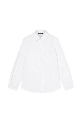Oversized skjorta i bomullspoplin