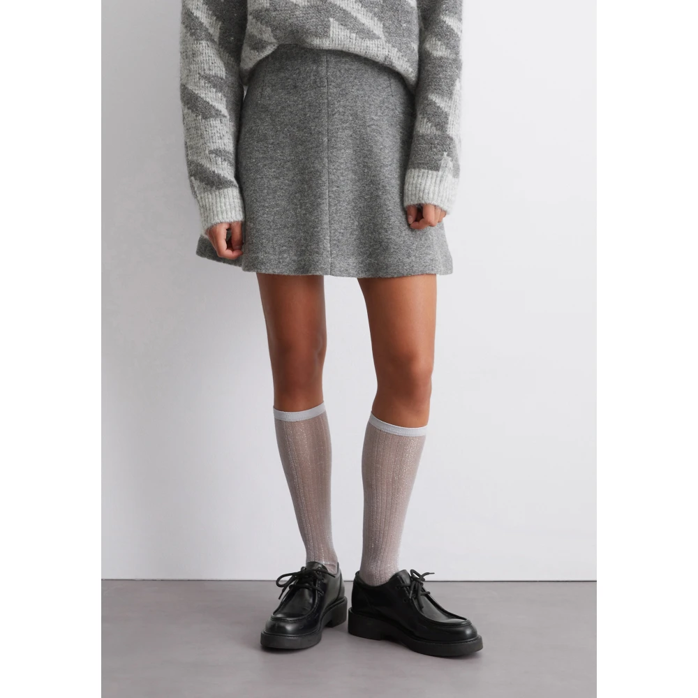 Marc O'Polo Wijd uitlopende minirok Gray Dames