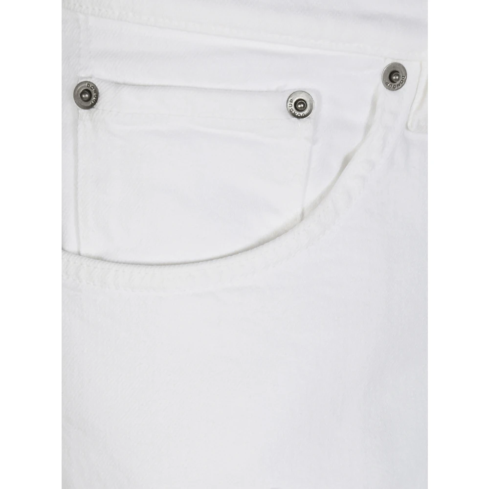 Dondup Witte stier Brighton jeans White Heren