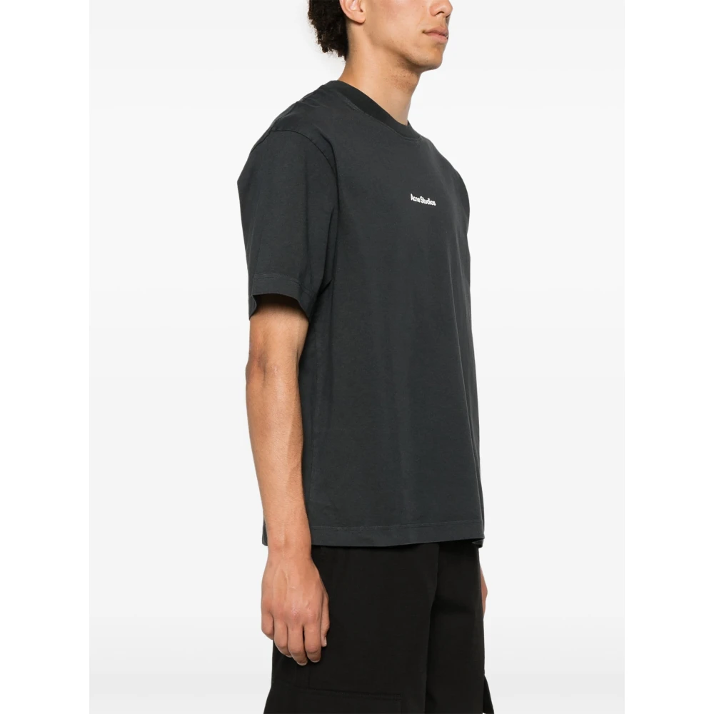 Acne Studios Casual Katoenen T-shirt Black Heren