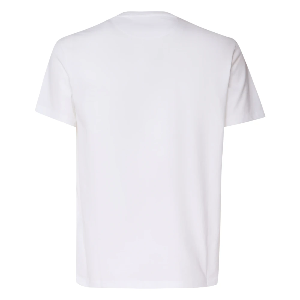 Valentino Garavani Witte Vlogo Signature T-shirt Italië White Heren