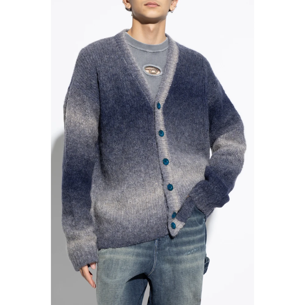 Diesel Cardigan K-Ramarro Gray Heren