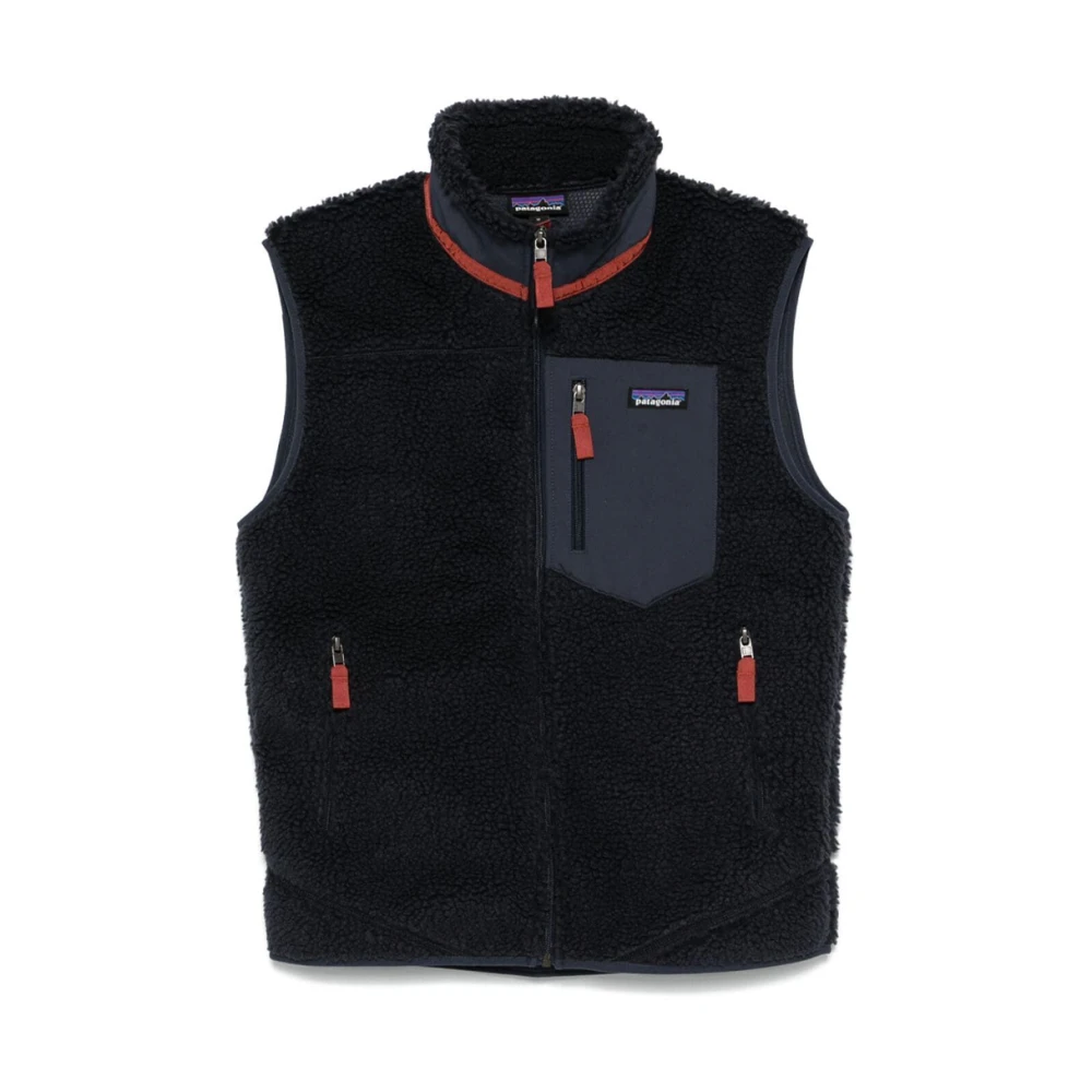 Patagonia Retro-X Vest met woltextuur Blue Heren