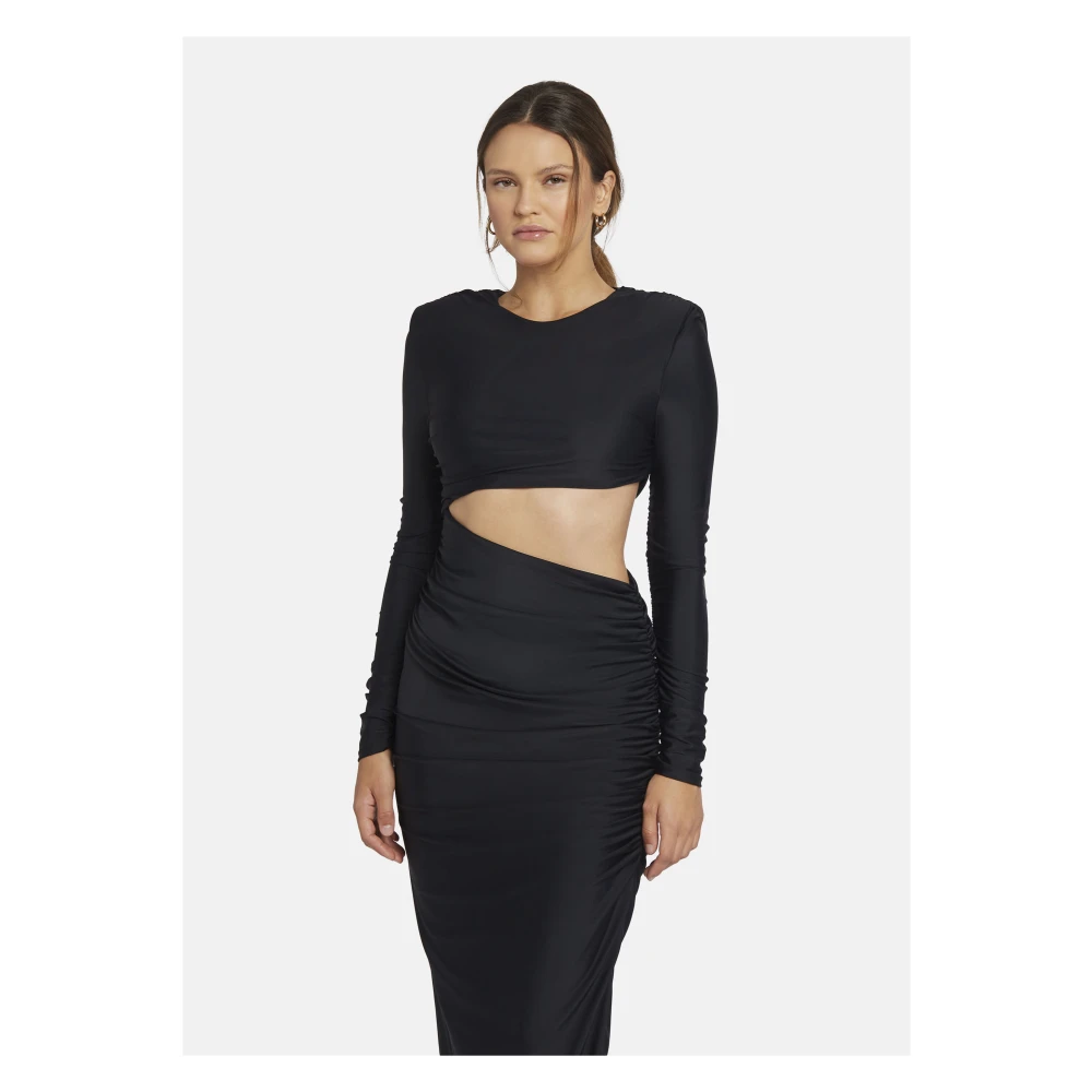 Nicowa Maxi-jurk met Cut-Out Design Black Dames