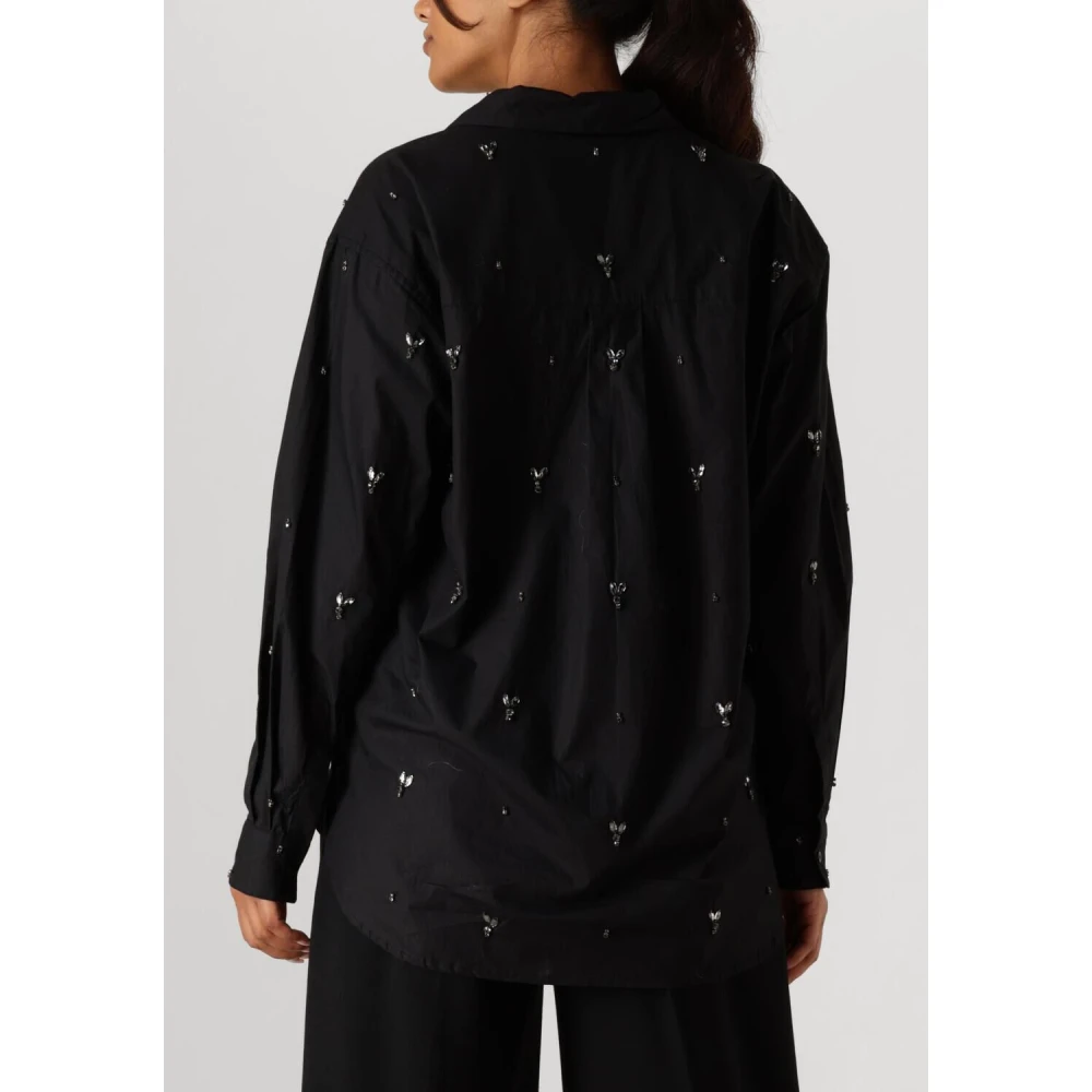 Copenhagen Muse Zwarte Damesblouse Cmvatan-shirt Black Dames
