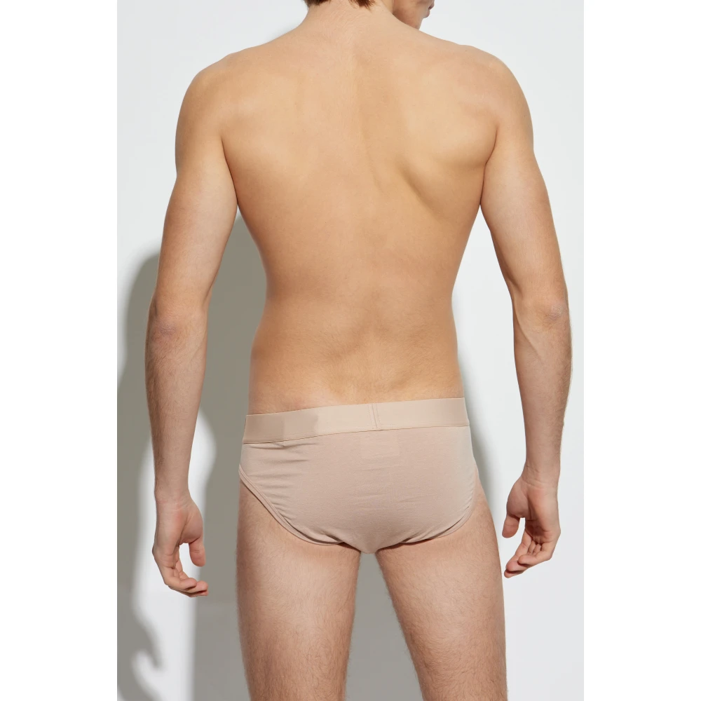 Dsquared2 Slips met logo Beige Heren