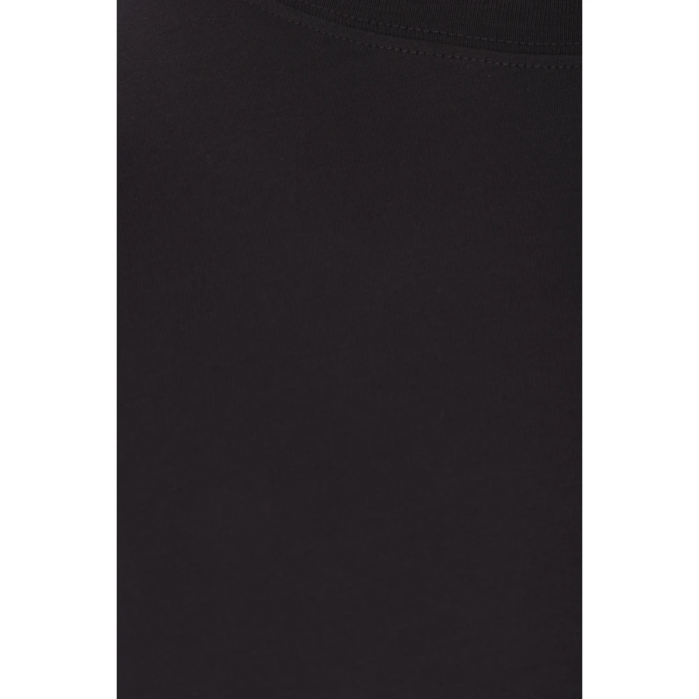 Ermenegildo Zegna Blauw Katoenen Logo Geborduurd T-shirt Blue Heren
