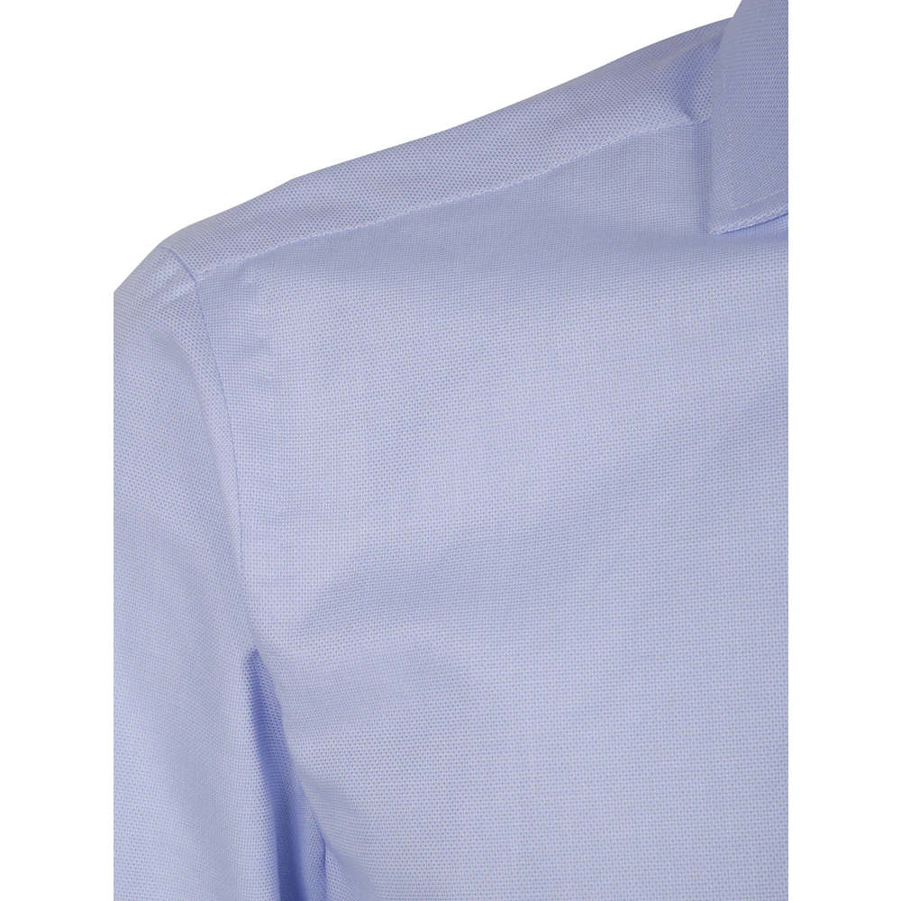 Barba Napoli Klassieke Operatie Shirt Blue Heren