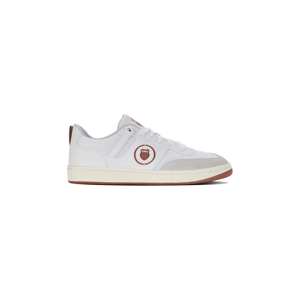 K-Swiss Donna Bianco Scarpe Da Basket Da K-Varsity - Immagine 2