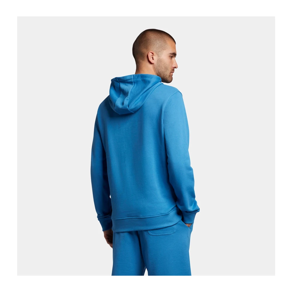Lyle & Scott Lente Blauwe Pullover Hoodie Blue Heren