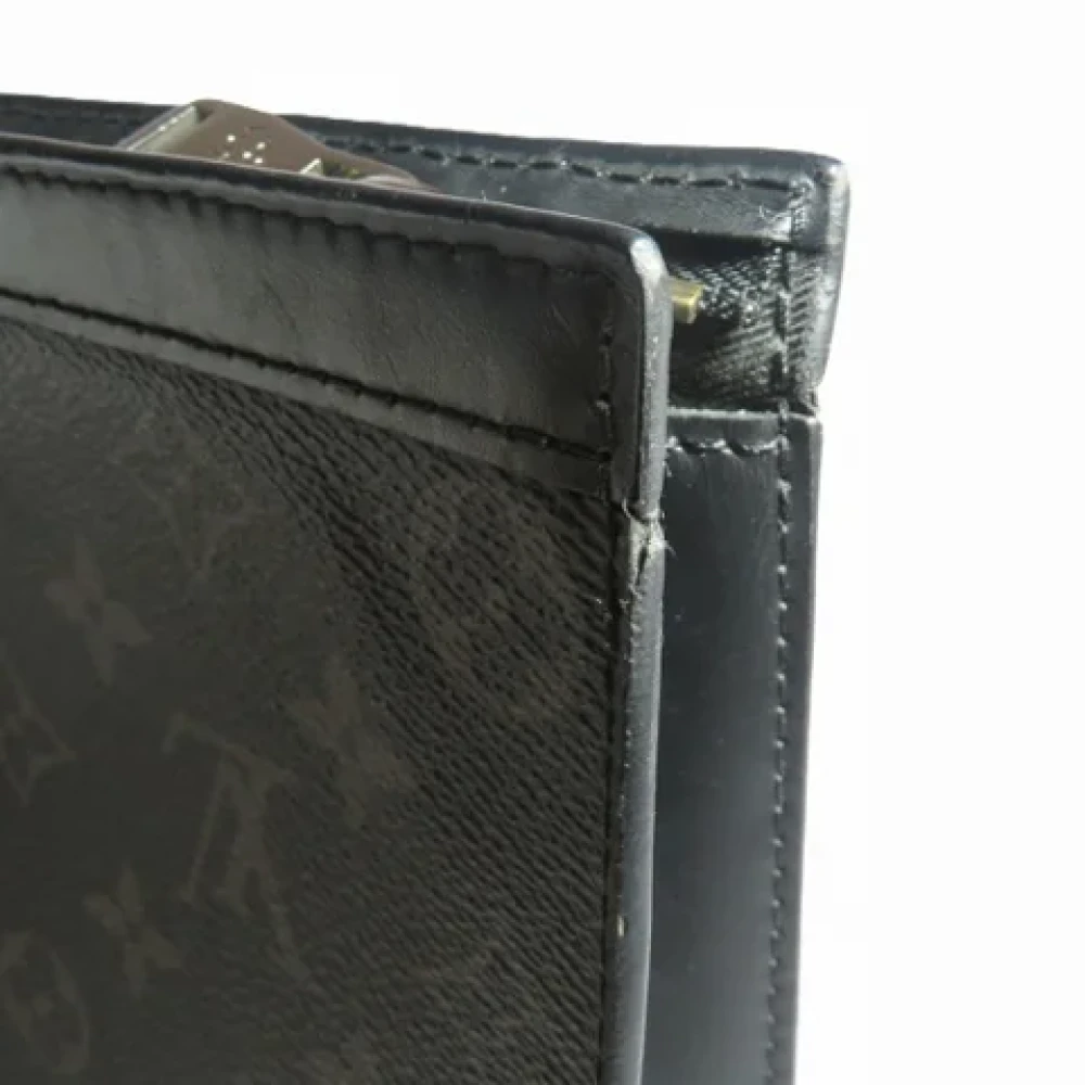 Louis Vuitton Vintage Pre-owned Fabric clutches Black Heren
