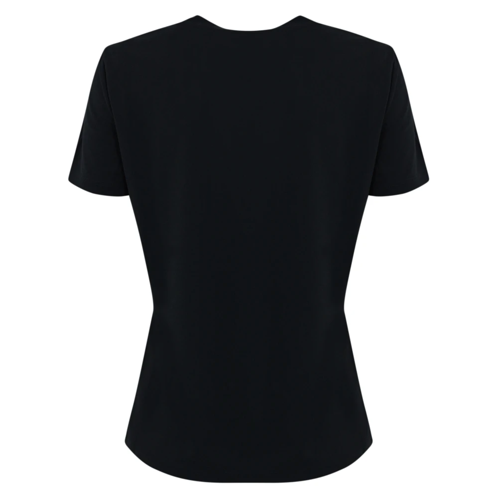 Max Mara Blauw Jersey T-shirt met korte mouwen Blue Dames