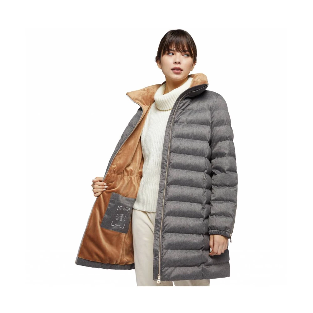 Geox Winter Parka Jas Gray Dames