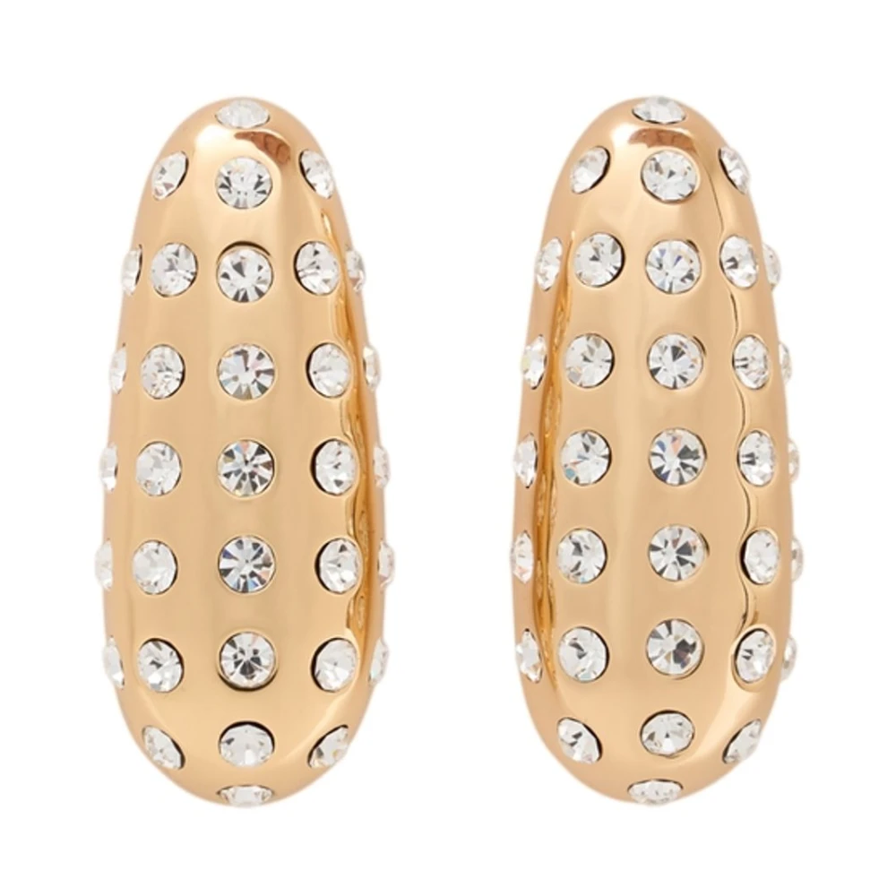 Self Portrait Women's Yellow Crystal Bar Earrings