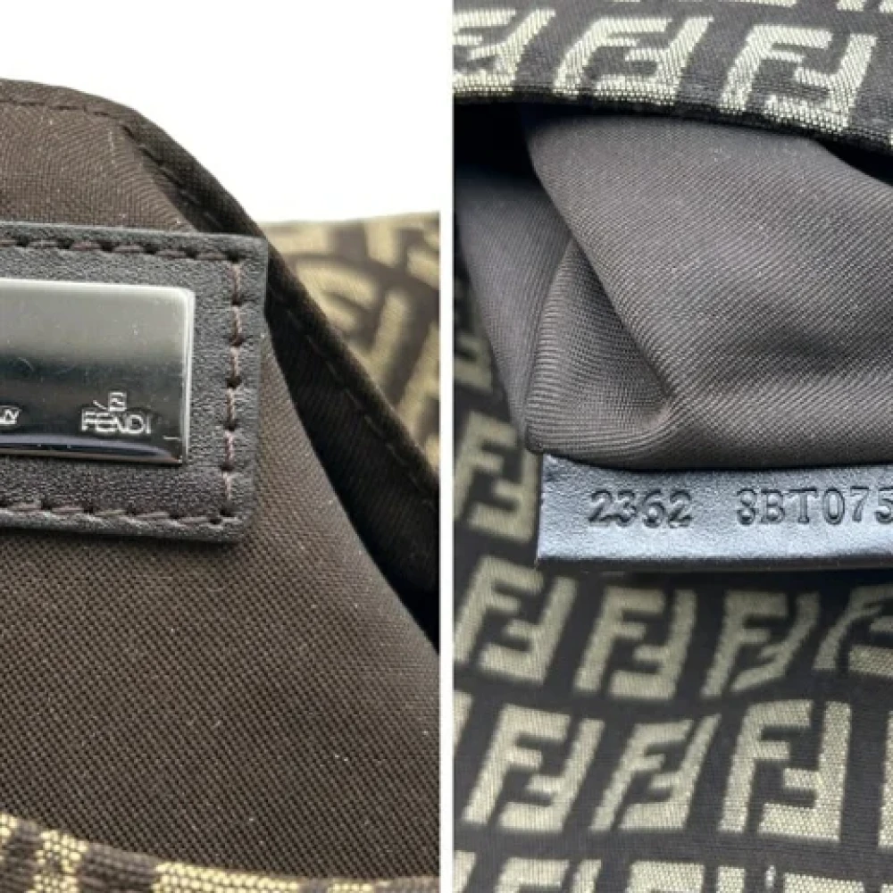 Fendi Vintage Pre-owned Canvas fendi-bags Brown Dames