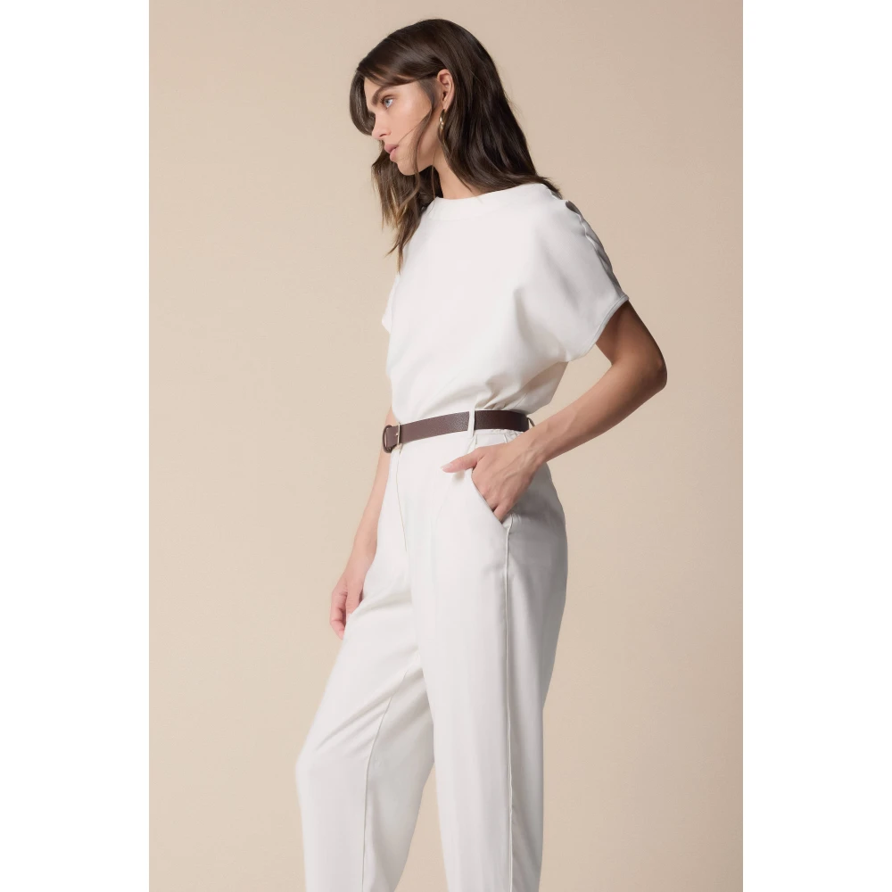 Kocca Klassieke Straight Broek White Dames