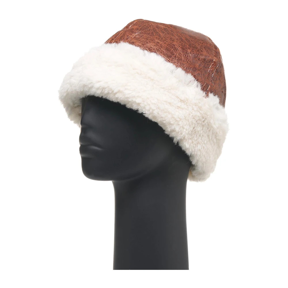 Stand Studio Chique Shearling Bruine Wintermuts Brown Dames