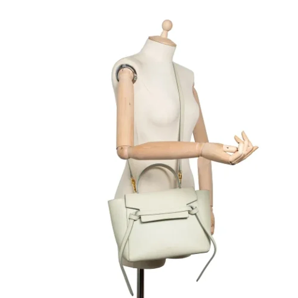 Celine Vintage Pre-owned Leather celine-bags Green Dames
