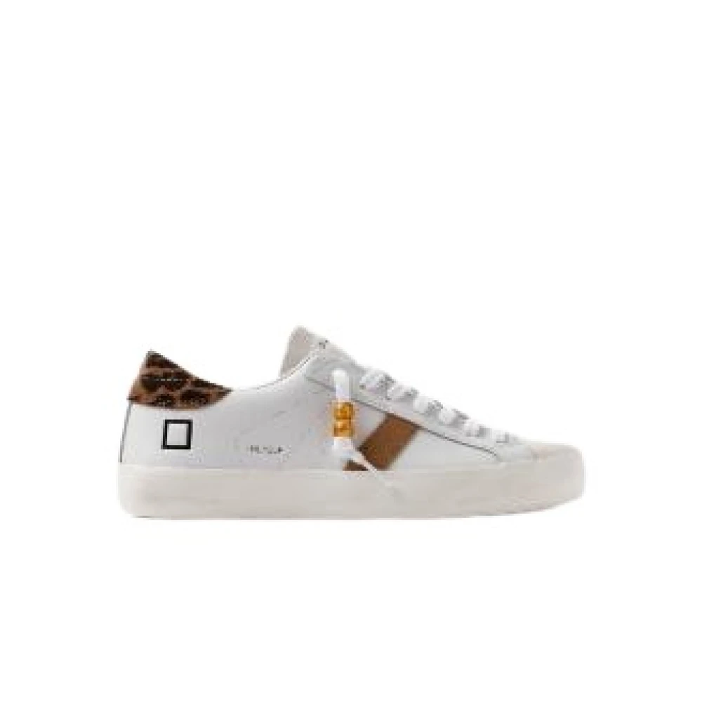 D.a.t.e. Women's White Sneakers, 8 Uk, Hill Low Calf