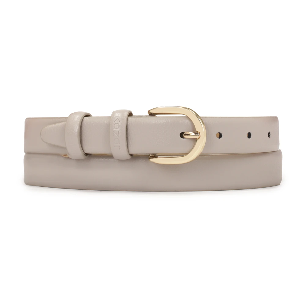 Kazar Grijze leren riem Gray Dames