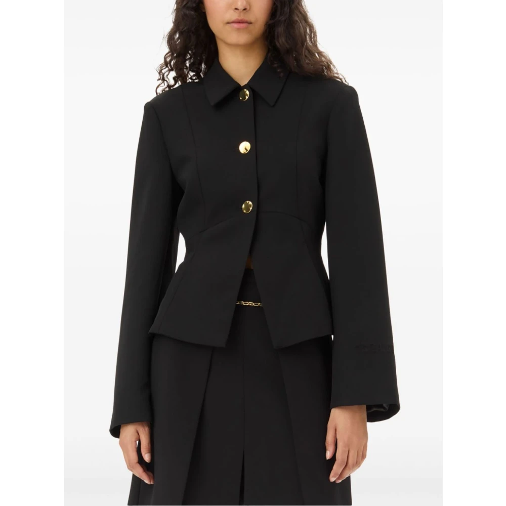 Ganni Stijlvolle Dameskleding Buitenkleding in zwart Black Dames