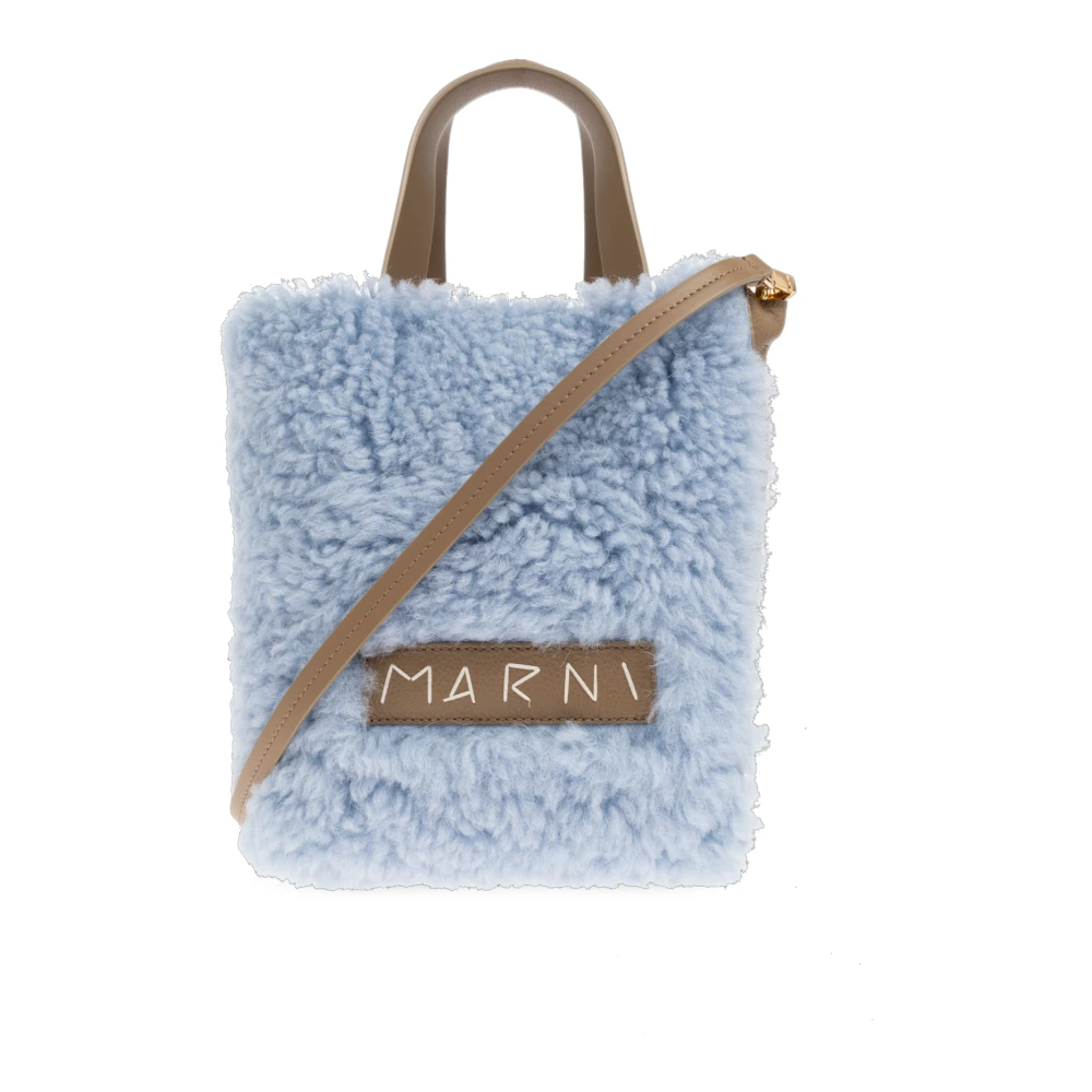 Marni Vrouw Blauw Tassen Dames, One Size, Polyester, Shopper-Type Tas