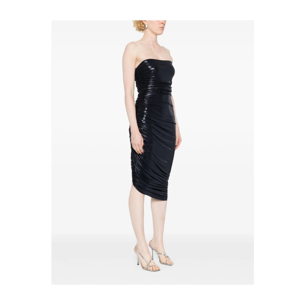 Norma Kamali Blauwe Jurk voor Vrouwen Aw24 Blue Dames