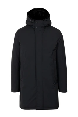 Vadderad Parkas med Huva
