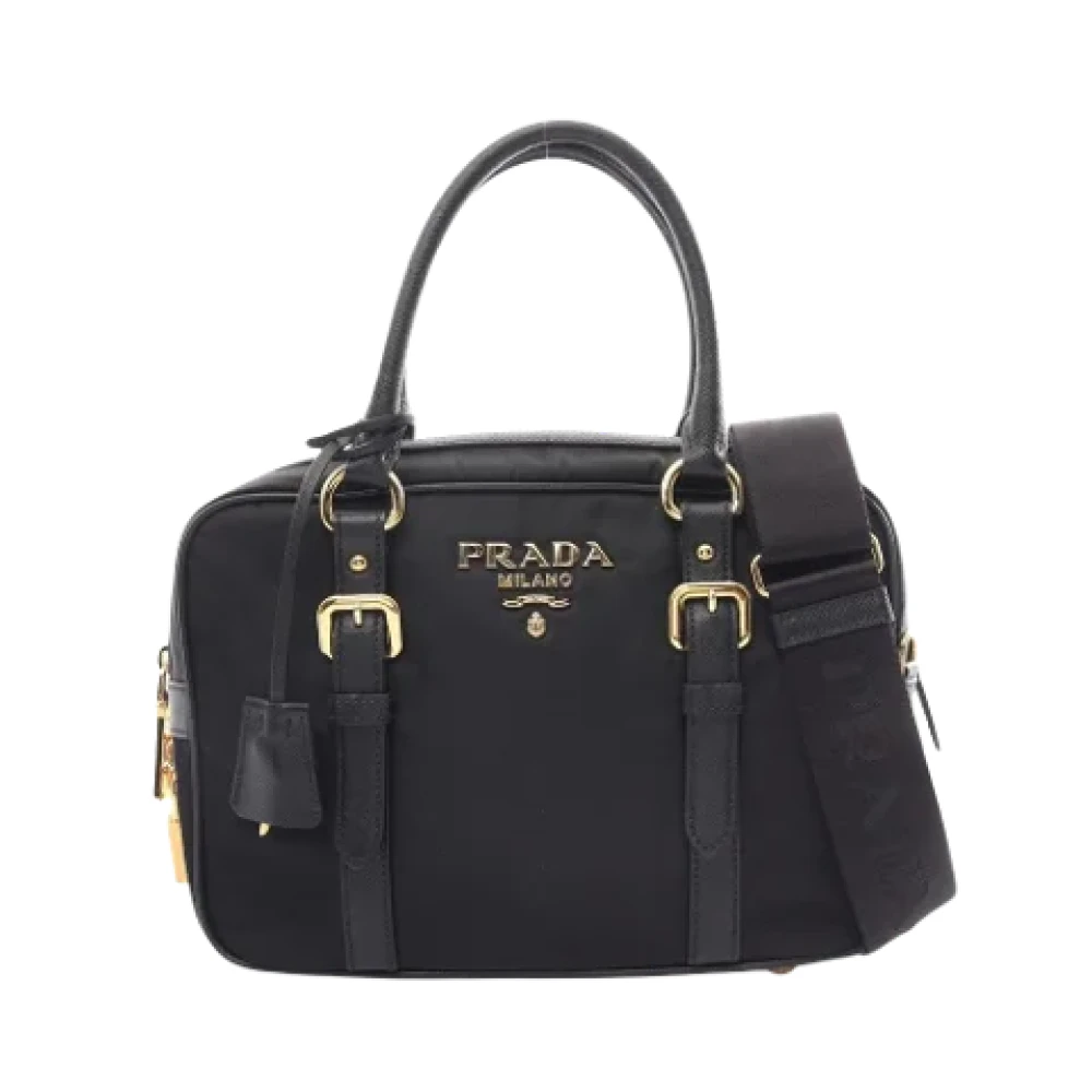 Prada Vintage Pre-owned Fabric prada-bags Black Dames